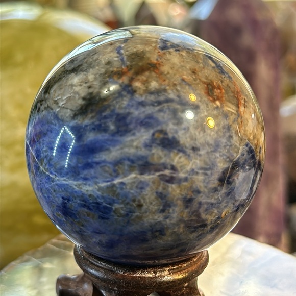 Sodalite Crystal Sphere! - Picture 8 of 9